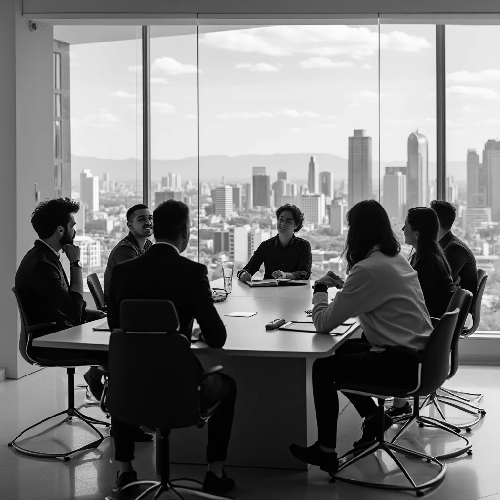 Reunión estratégica del equipo de InvertirARG con vista a Buenos Aires